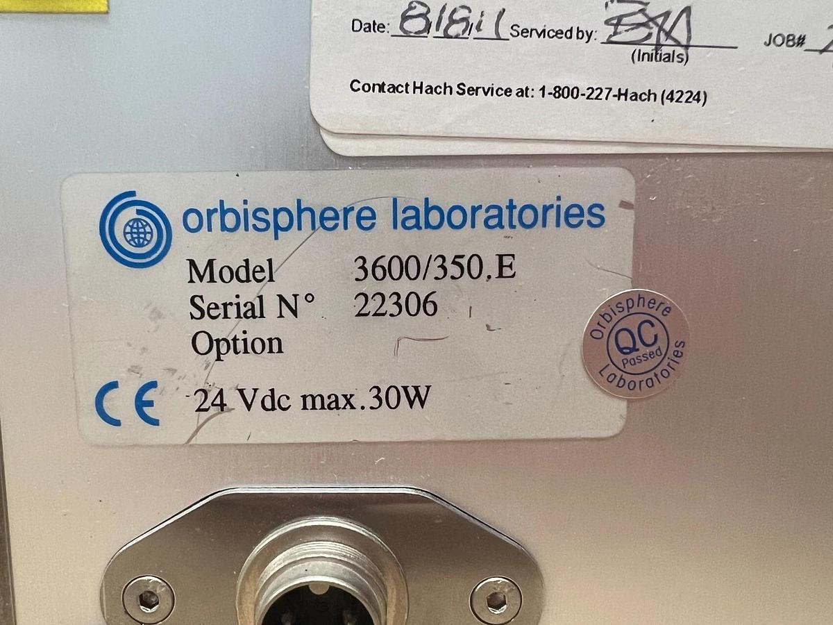 Used Orbisphere Laboratories 3600/350.E Analyzer No Key