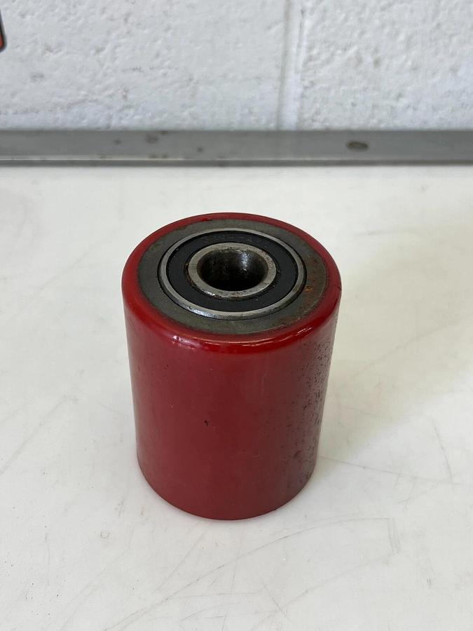 Used 6204-2RS 2-3/4” Diameter, 3-3/8” Wide Pallet Jack Polly Load Wheel