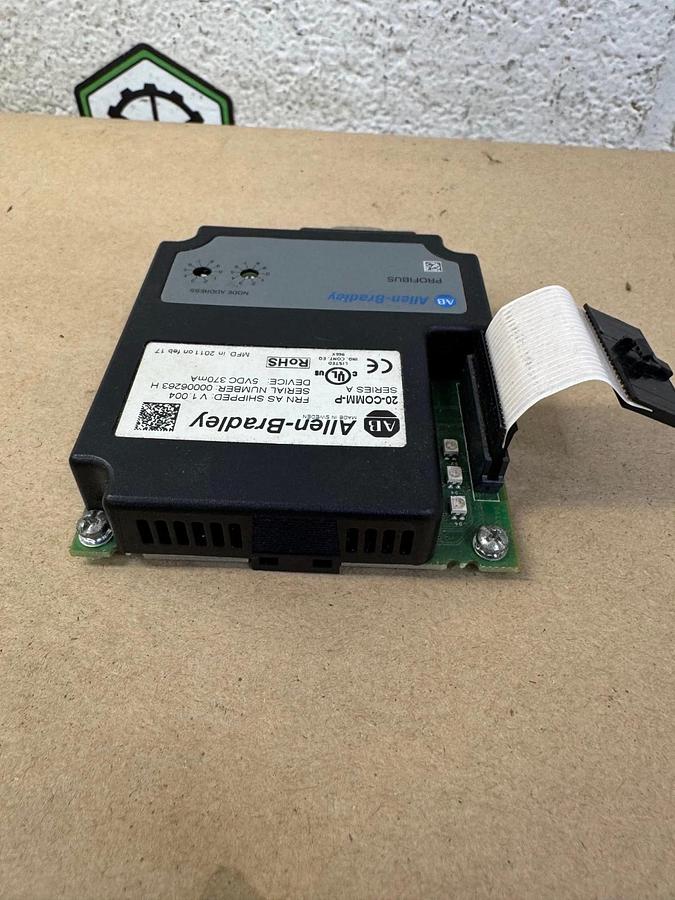 Used Allen Bradley 20-COMM-P Ser A PowerFlex PROFIBUS Communication Adapter