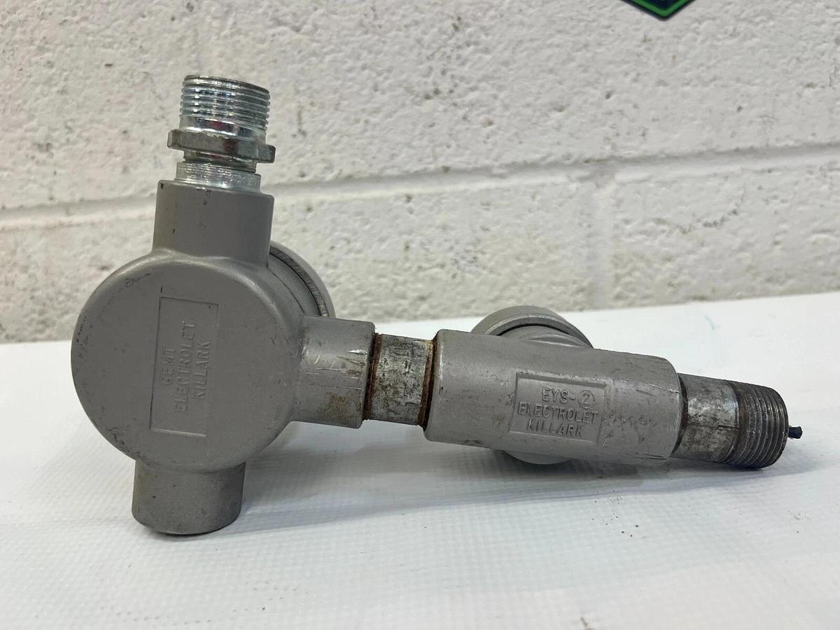 Used Killark Electrolet GEMT & EYS-2 1/2” Conduit Housing Units Aluminum Housing