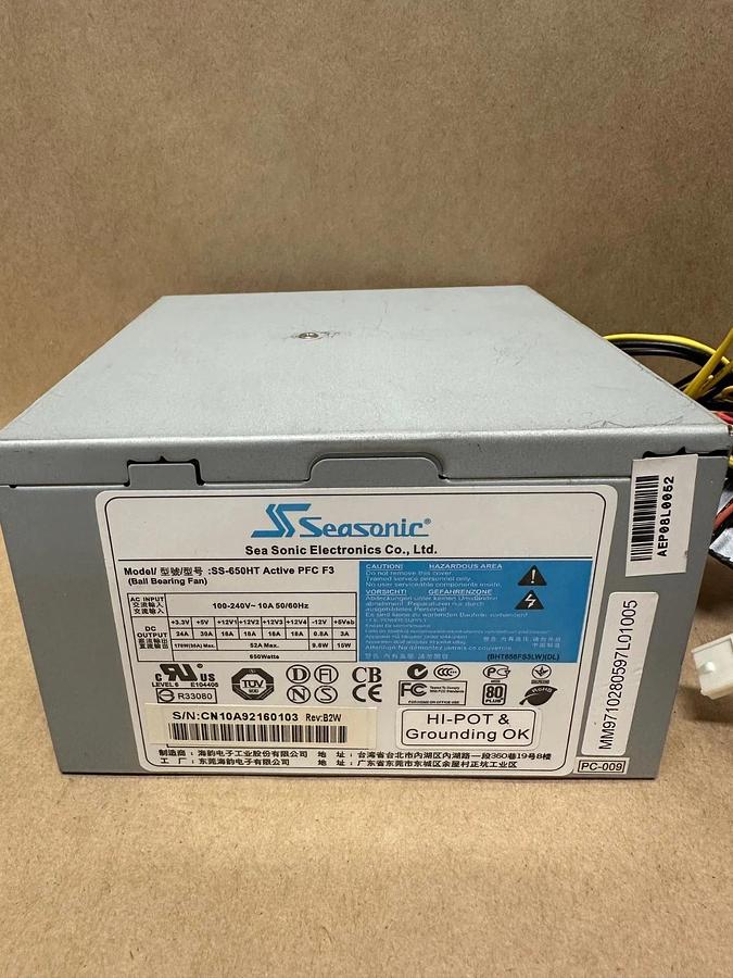 Used Seasonic SS-650HT 650W Power Supply