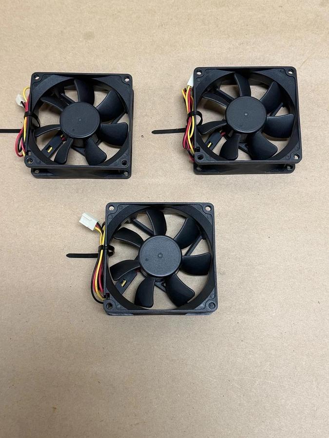 Used Y.S.Tech FD128025HB Cooling Fan - Lot of 3