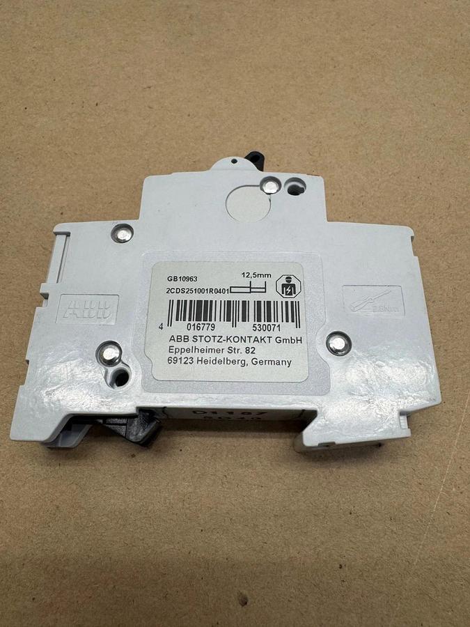 Used ABB S 201-D40 Mini Circuit Breaker, 40A, Box of 10 *NEW*