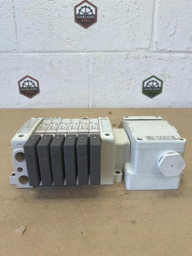 Used SMC VQC2101N-5 6 Bank Slot Valve