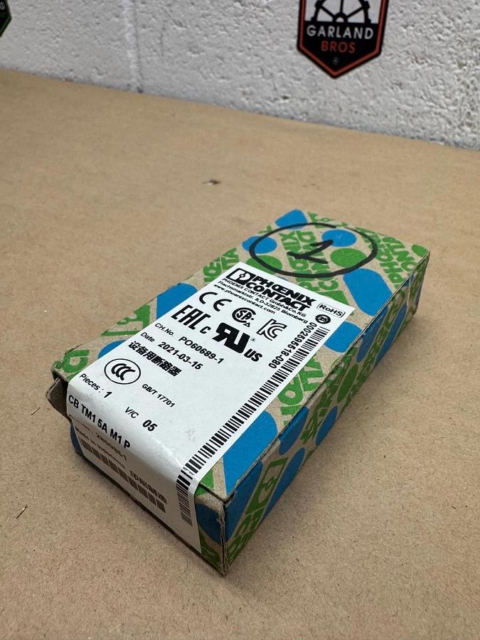 Used Phoenix Contact CB TM1 5A M1 P Contact Circuit Breaker *FACTORY SEALED*