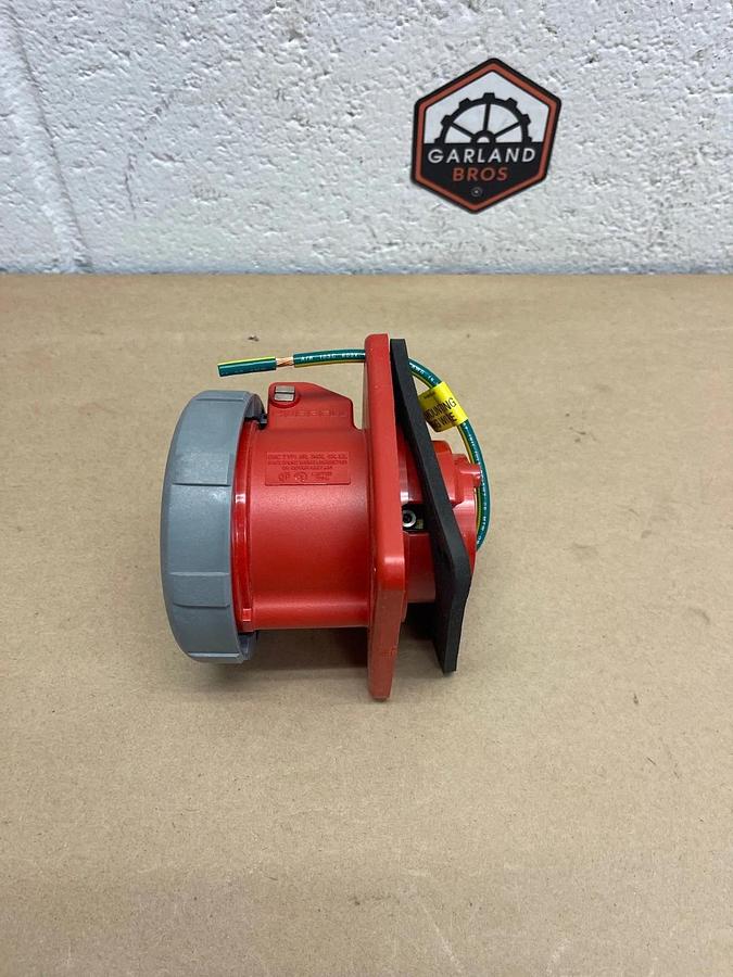 Used Hubbell HBL430R7W Pin & Sleeve Receptacle, 30A, 480VAC, 3 Phase