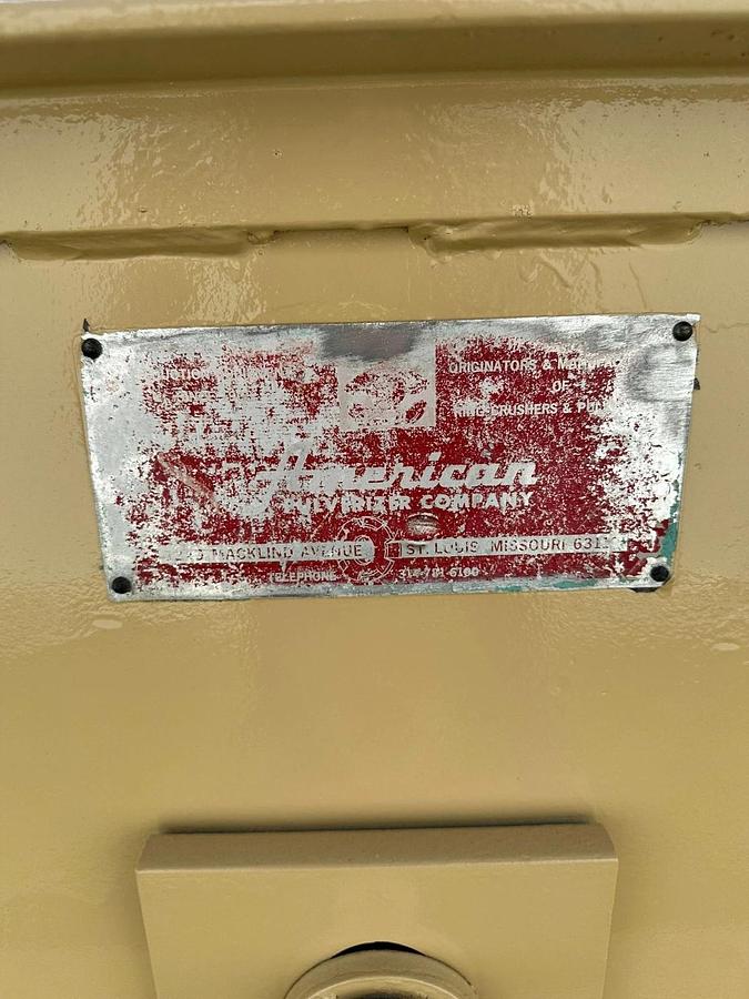 Used American Pulverizer Hammer Mill Model WS-40