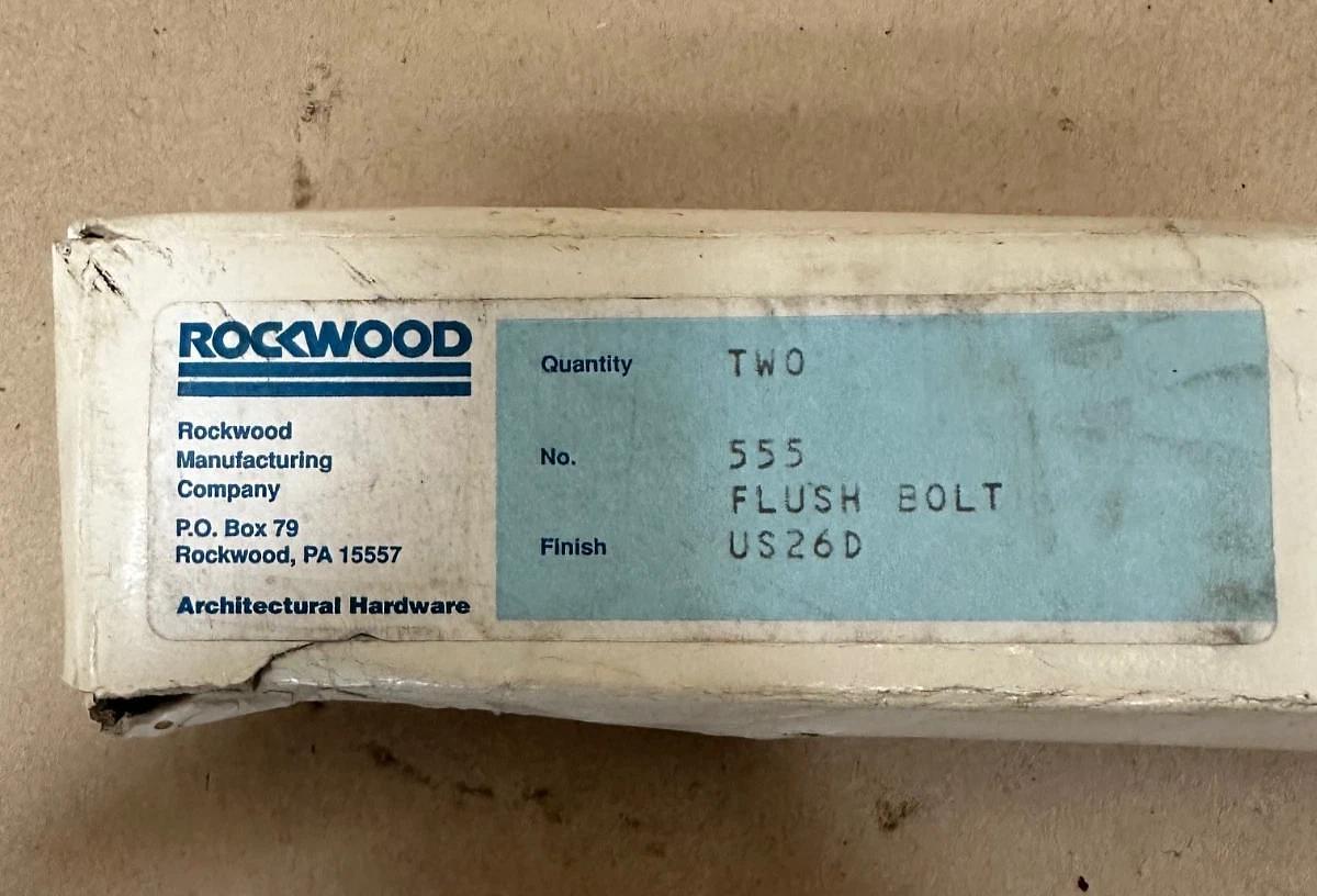 Used Rockwood 555 Lever Extension Flush Bolt *NEW*
