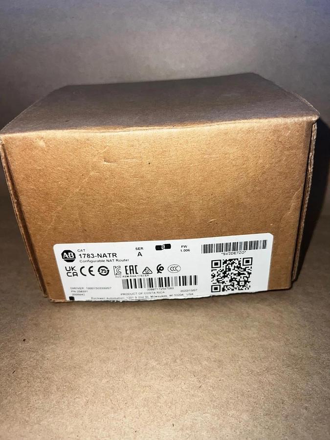 New - open box Allen Bradley 1783-NATR Ser A Configurable NAT Router *NEW*