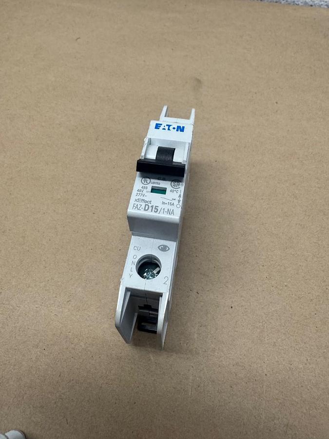 Used Eaton FAZ-D15/1-NA-SP 1 Pole 15A Circuit Breaker *NEW*