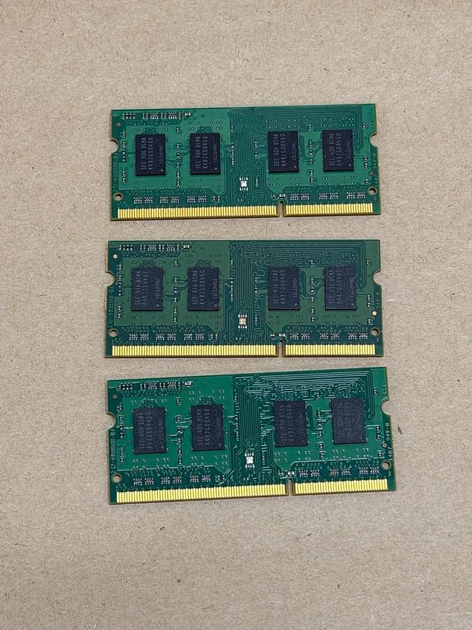 Modules Technology Inc. D3S18B-B4 DDR3 SO-DIMM Laptop Memory Module - Lot of 3