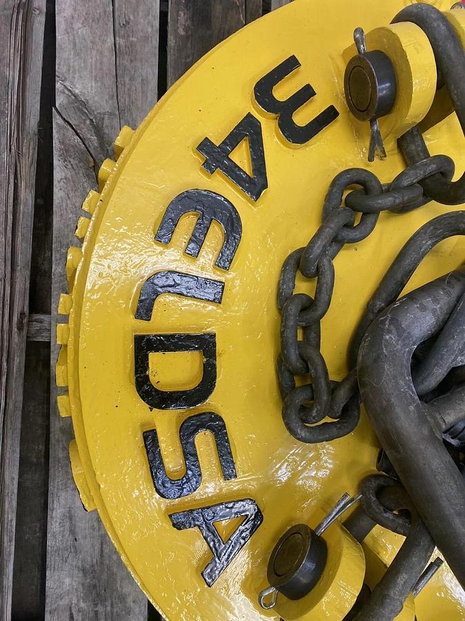 Used Winkle 34ELDSA OptiMag 34” Circular Lifting Magnet w/ Chain