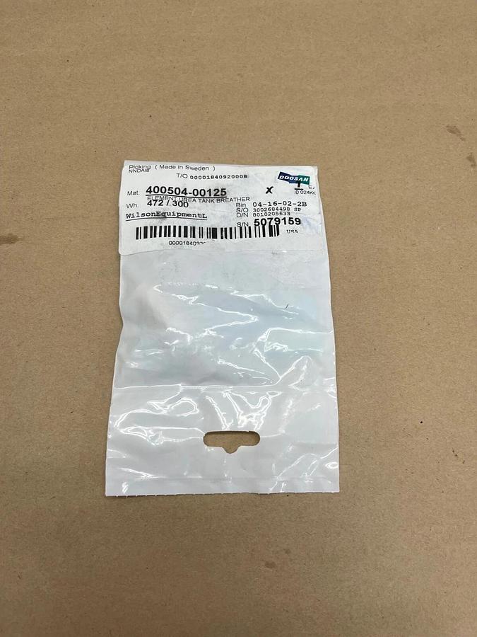 Used Doosan 400504-00125 UREA Tank Breather Element