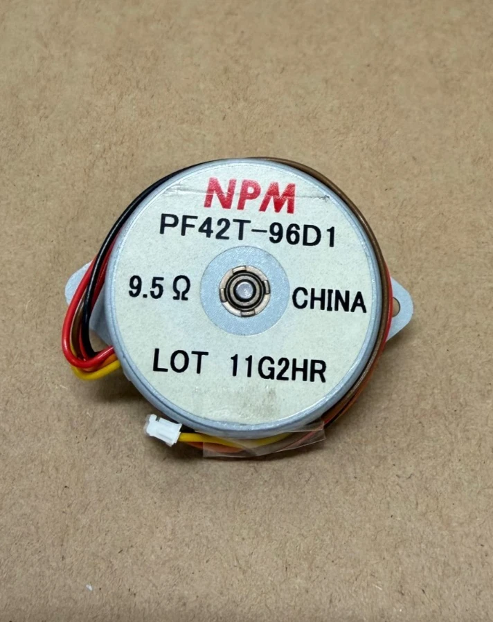 Used Nippon Pulse PF42T-96D1 Rotary Tin Can Stepper Motor
