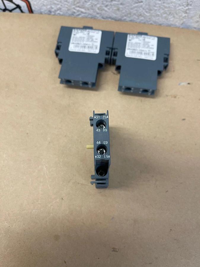 Used Siemens 3RH2921-1DA11 Auxiliary Switch Block - Lot of 3