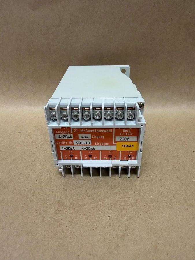 Used GA Transducer 991113 4-20mA, 230V