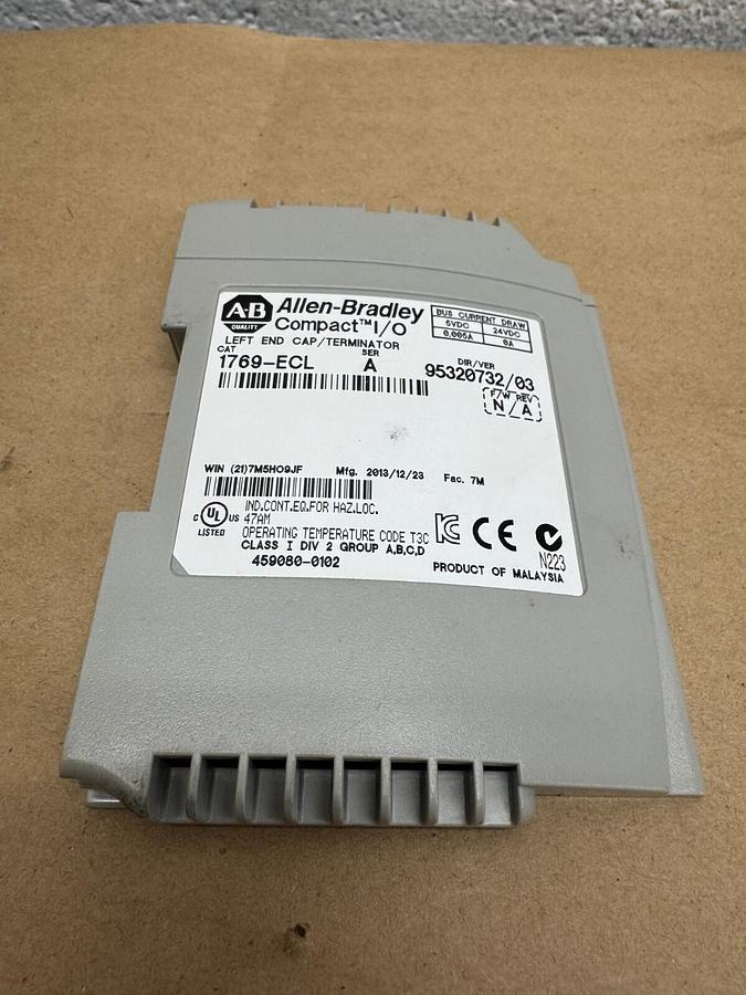 Used Allen Bradley 1769-ECL Series A, CompactLogix Left End Cap