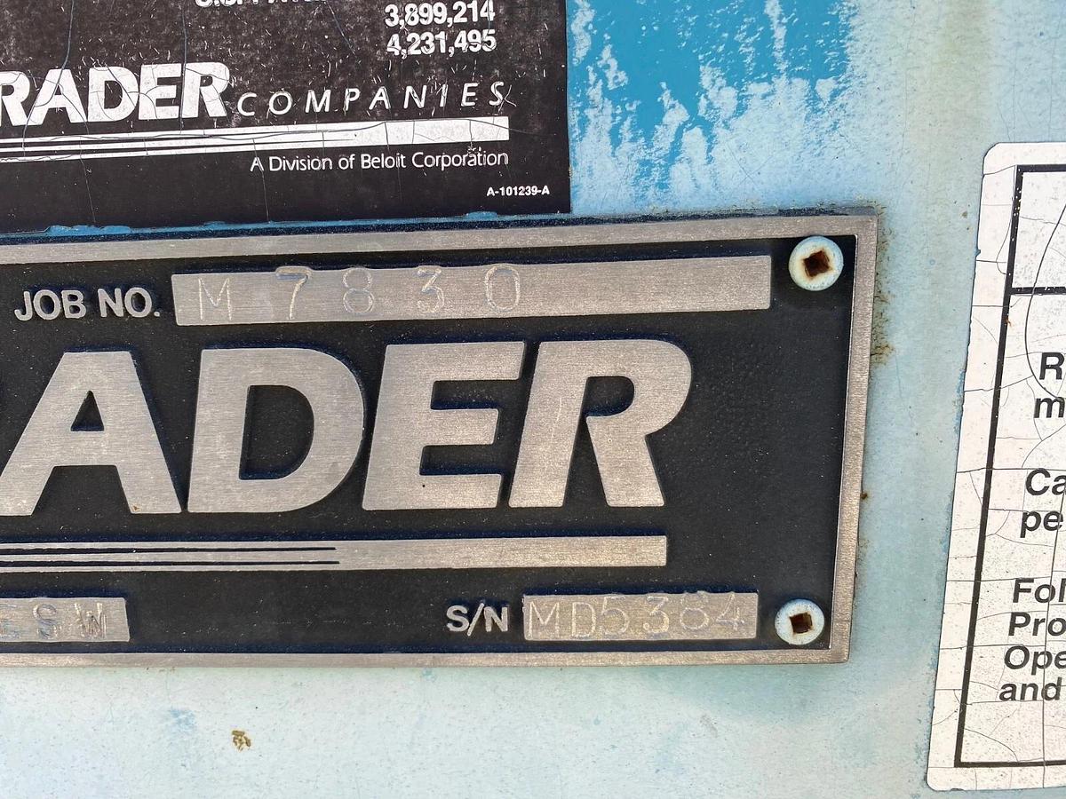 Used Rader 20x20 ESW Rotary Airlock, 5HP Baldor Motor, TXT4B Dodge Gearbox S/N MD5384