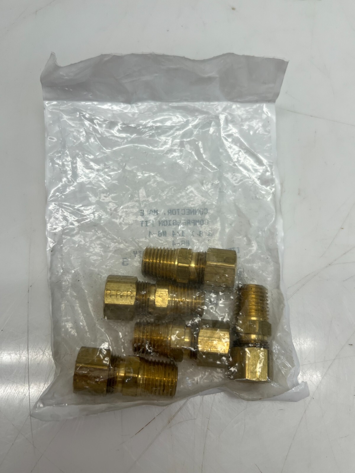 Used Parker Hannifin 11058-A Male Connector Compression Fitting 3/8 x 1/4 (5 pack)