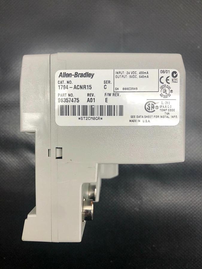 Used Allen Bradley 1794-ACNR15 Series C, ControlNet Redundant Media Adapter