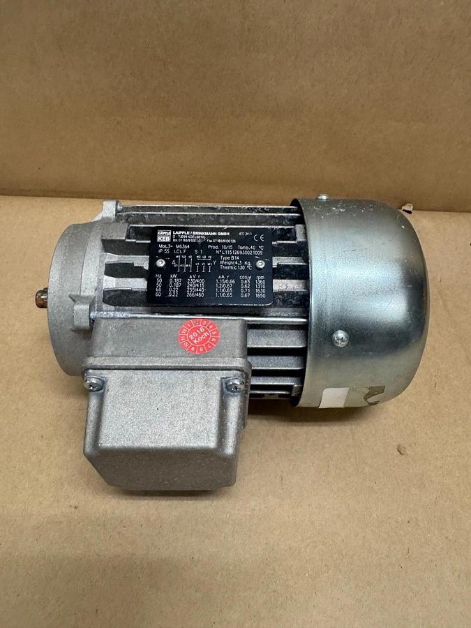 Used Liapple/Brinkmann 0.22 kW Electric Motor @ 1650 Rpm