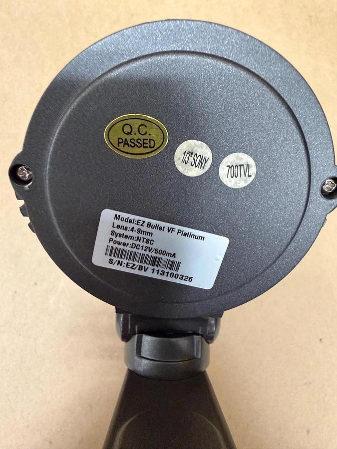 Used EZ Watch Pro EZ Bullet VF Platinum 4-9mm Weatherproof IR Camera *NEW*