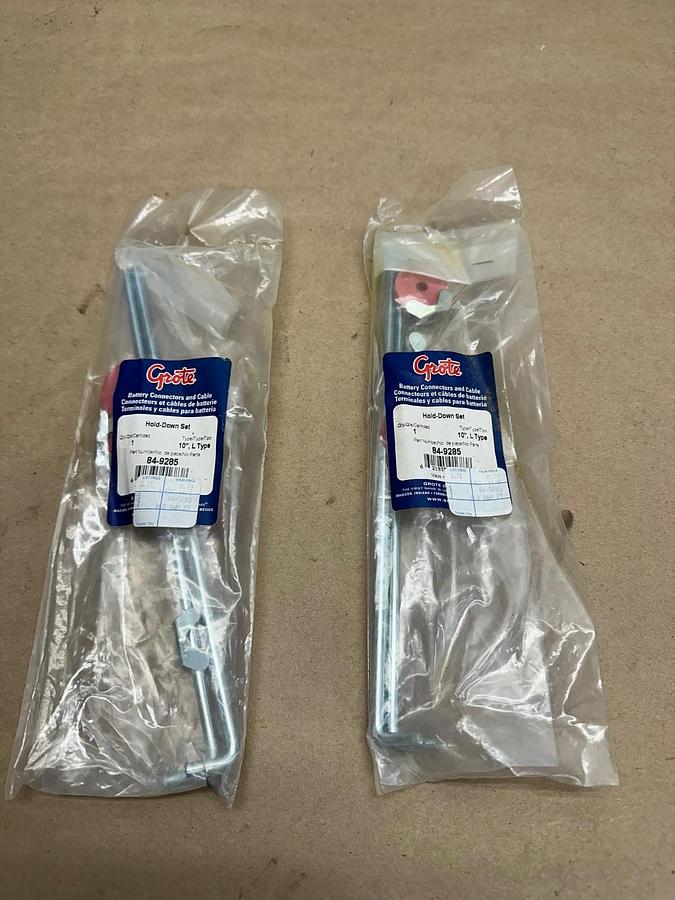 Used Grote 84-9285 Battery Hold Down Set, Lot of 2 *NEW*