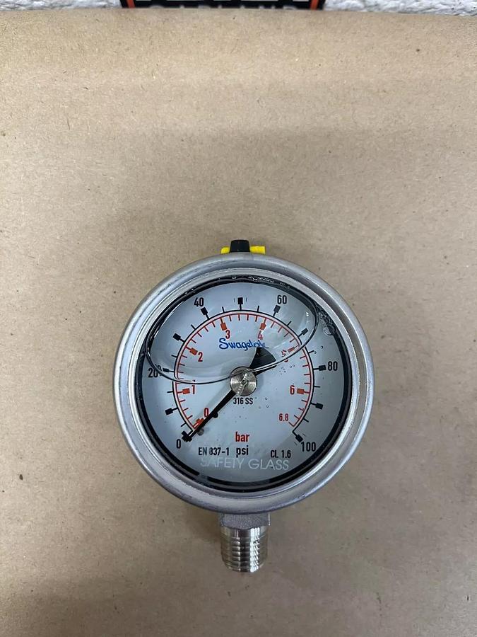 Used Swagelok EN837-1 Pressure Gauge