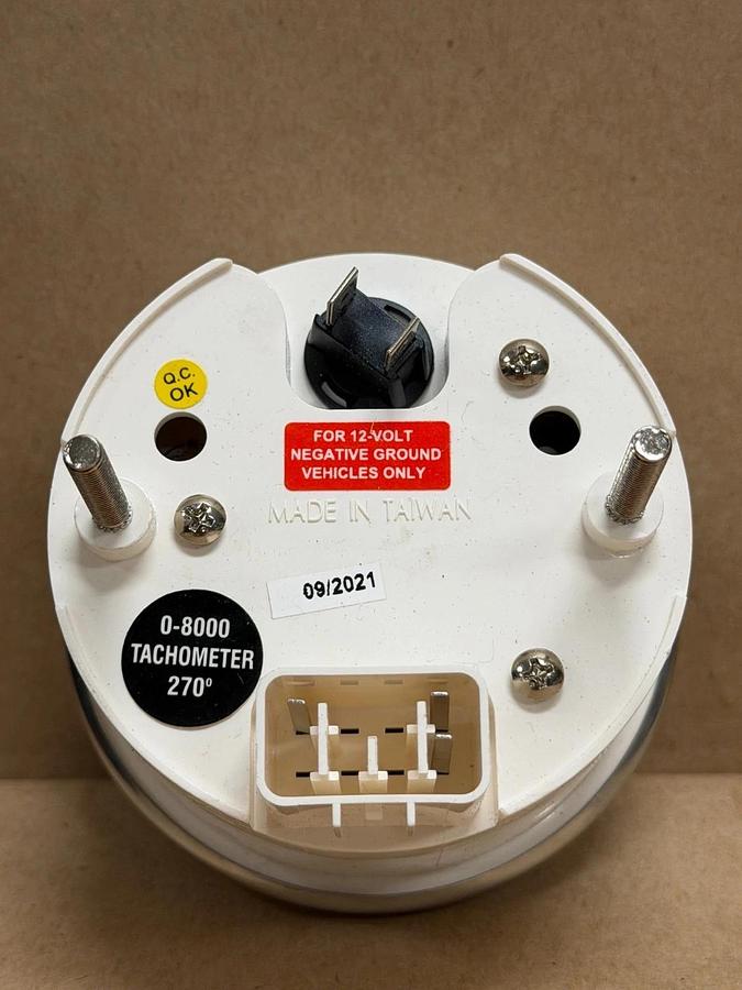 Motor Meter Racing Classic Electrical Tachometer 8000RPM *NEW*