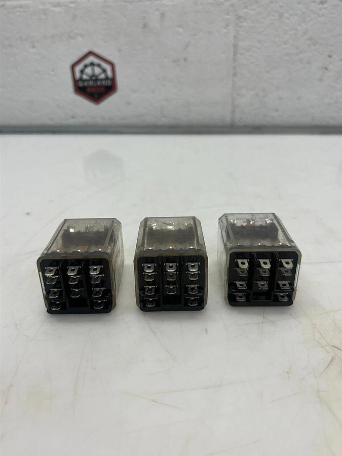Used Potter & Brumfield KUP-14D15-24 24 VDC Industrial Relay - Lot of 3
