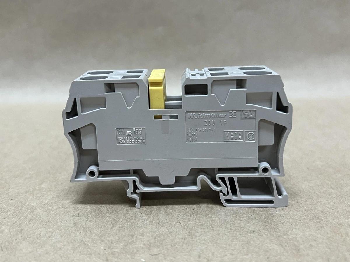 Used Weidmüller ZDU 16 Terminal Block - Lot of 3