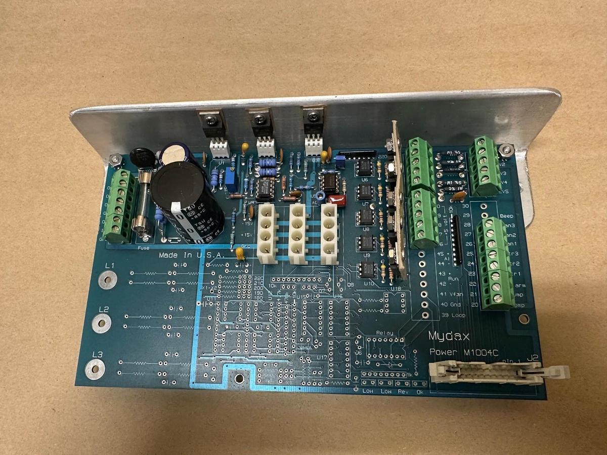 Used Mydax M1004C Power Interface Board w/ Backplate