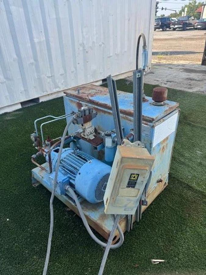 Used Hydraulic Power Unit 30 Gal Tank, 7-1/2Hp Motor, Parker D1VW1CNYCF 75