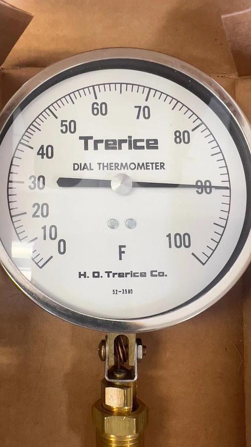 Used Trerice V80445 4.5", Part no. B09070502000080, Bulb 4-3D1