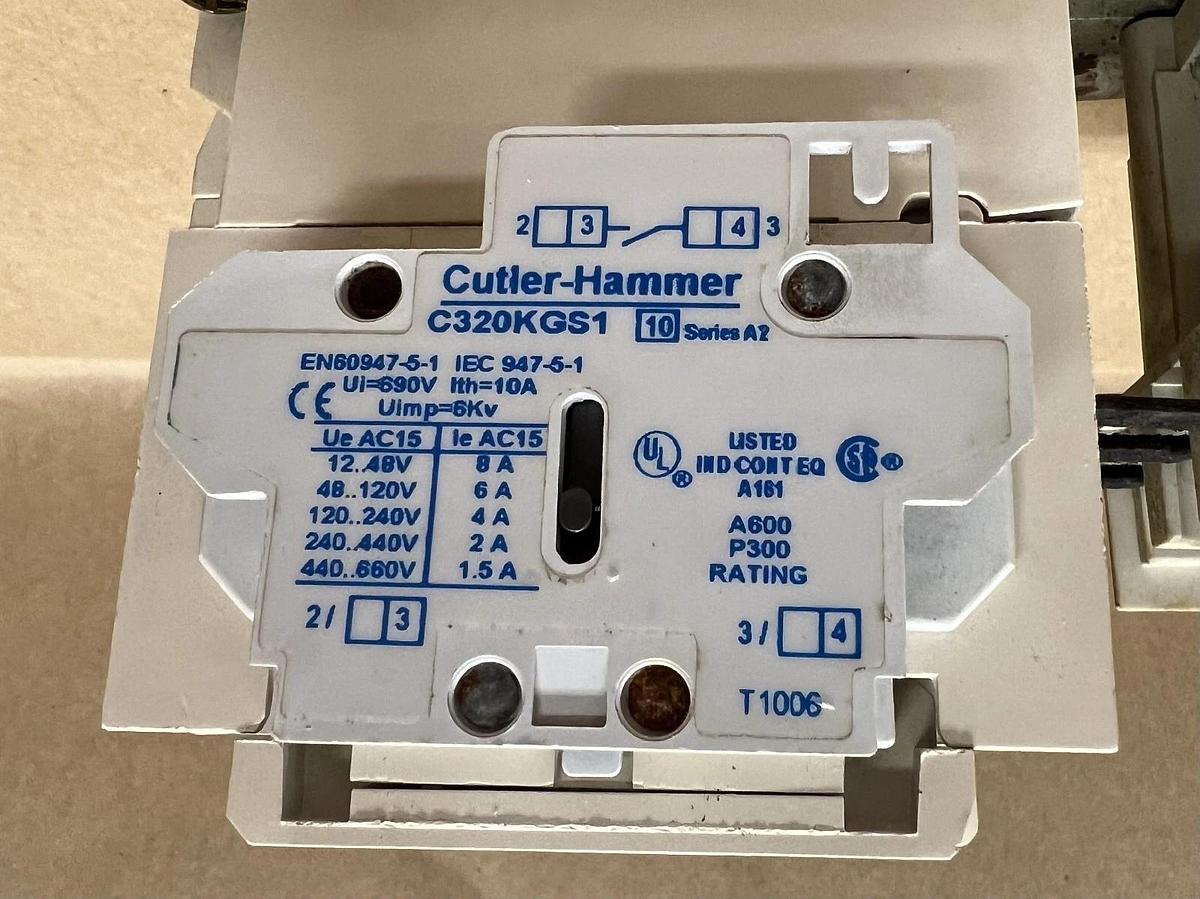 Used Cutler-Hammer AN16GN0 Nema Size 2, Series B1, 45A 3 Pole Motor Start