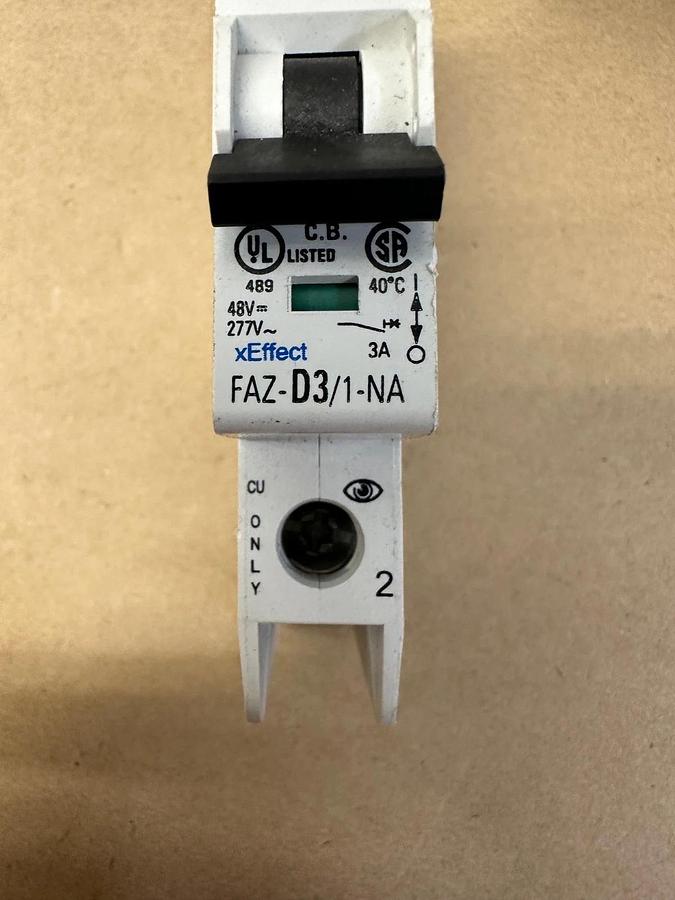 Eaton FAZ-D3, FAZ-C10, FAZ-C2, FAZ-C8 Allotment of 4 Breakers