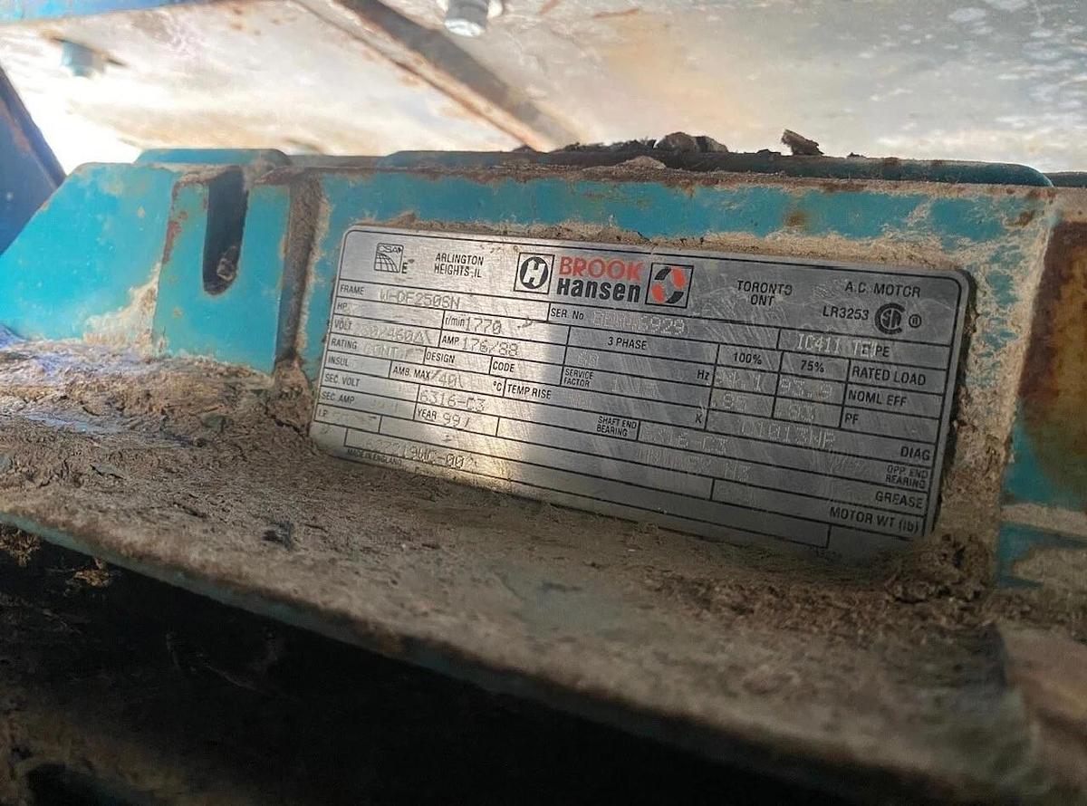 Used Challenger CH300 4055 S Horizontal Grinder w/ Brook Hansen 75HP @ 1770 RPM Motor