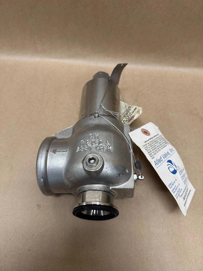 Used Kunkle Valve 917ZGGE01AJE 1-1/2” Stainless Release Valve, PVCN, 90 PSIG