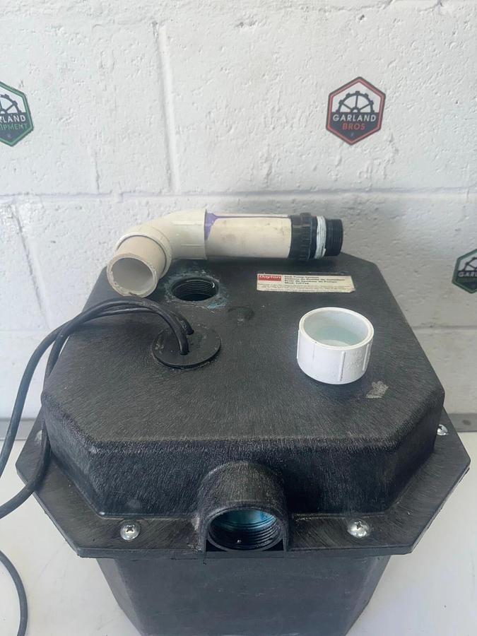 Used Dayton 12F738 Sink Drain Pump, 1/3Hp, Thermoplastic
