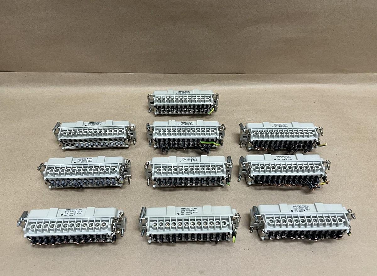 Used Amphenol-Tuchel C 146 10A024 002 1 Heavy Duty Connector - Lot of 10