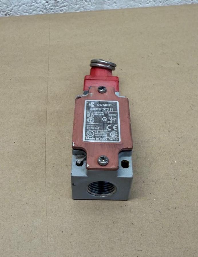 Used COMEPI SBM2K9X11 Pull Cord Interlock Safety Switch