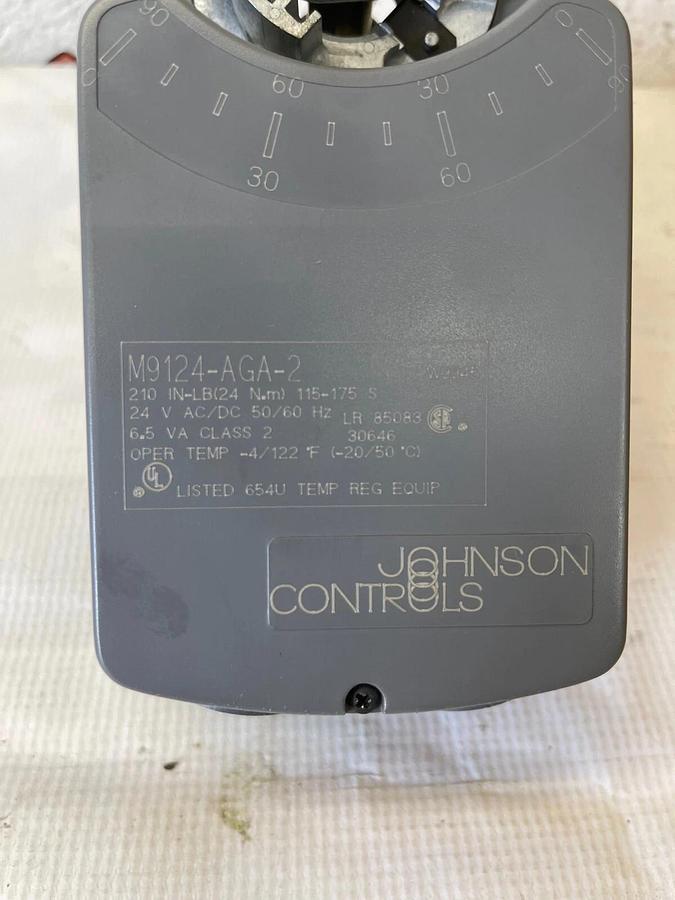 Used Johnson Controls M9124-AGA-2 Actuator 210 IN-LB (24 Nm) 24 VAC