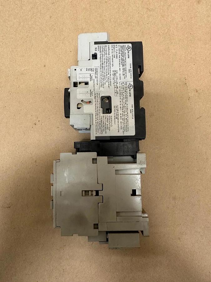 Used Allen Bradley 140M-C2E-B63 Ser C Circuit Breaker w/ 100-C09*10