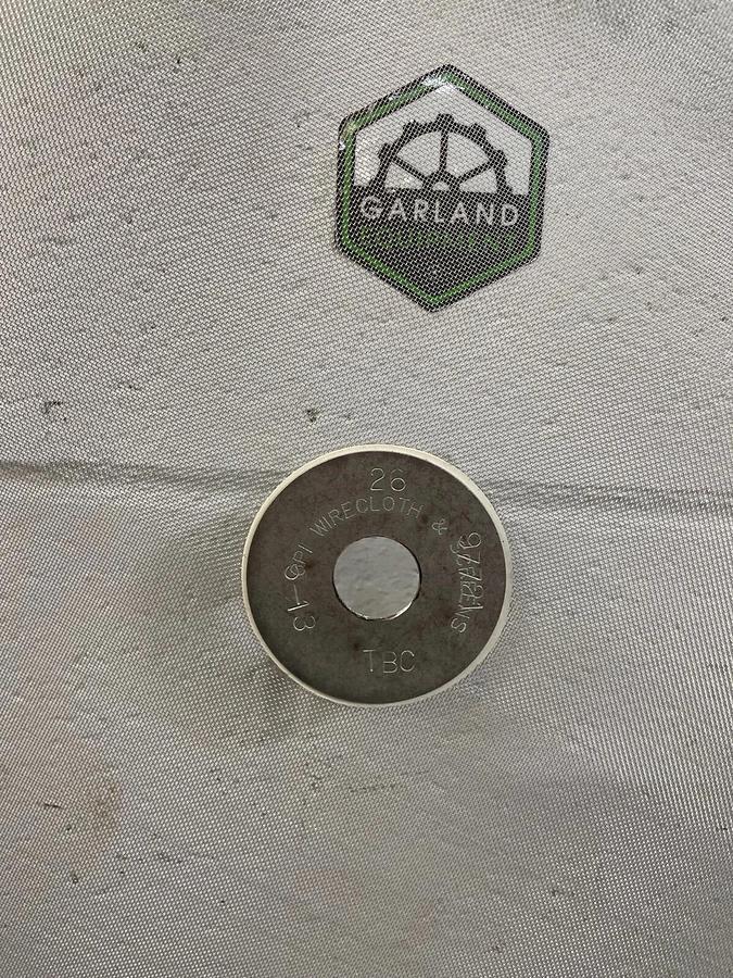 Used CPI Wirecloth 24” Mesh for Vibratory Screener, 26 microns