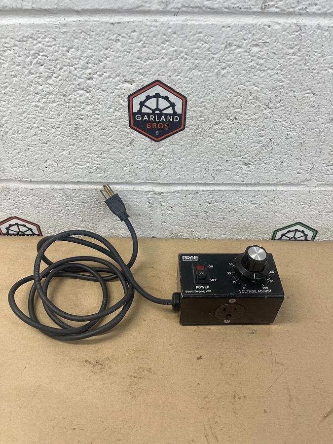 Used Payne Engineering 18TP-1-10 Variable Voltage Control 1 Ph, 120VAC, 10A, 50/60Hz