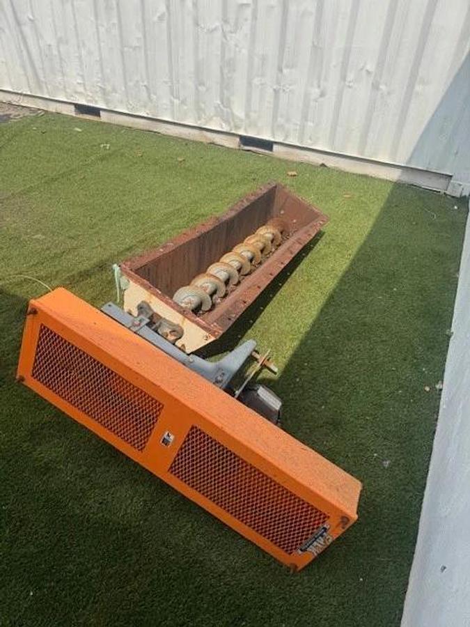 Used Industrial Screw Auger/ Conveyor 60" Long, Falk 5107 J25 7, Baldor CM35461