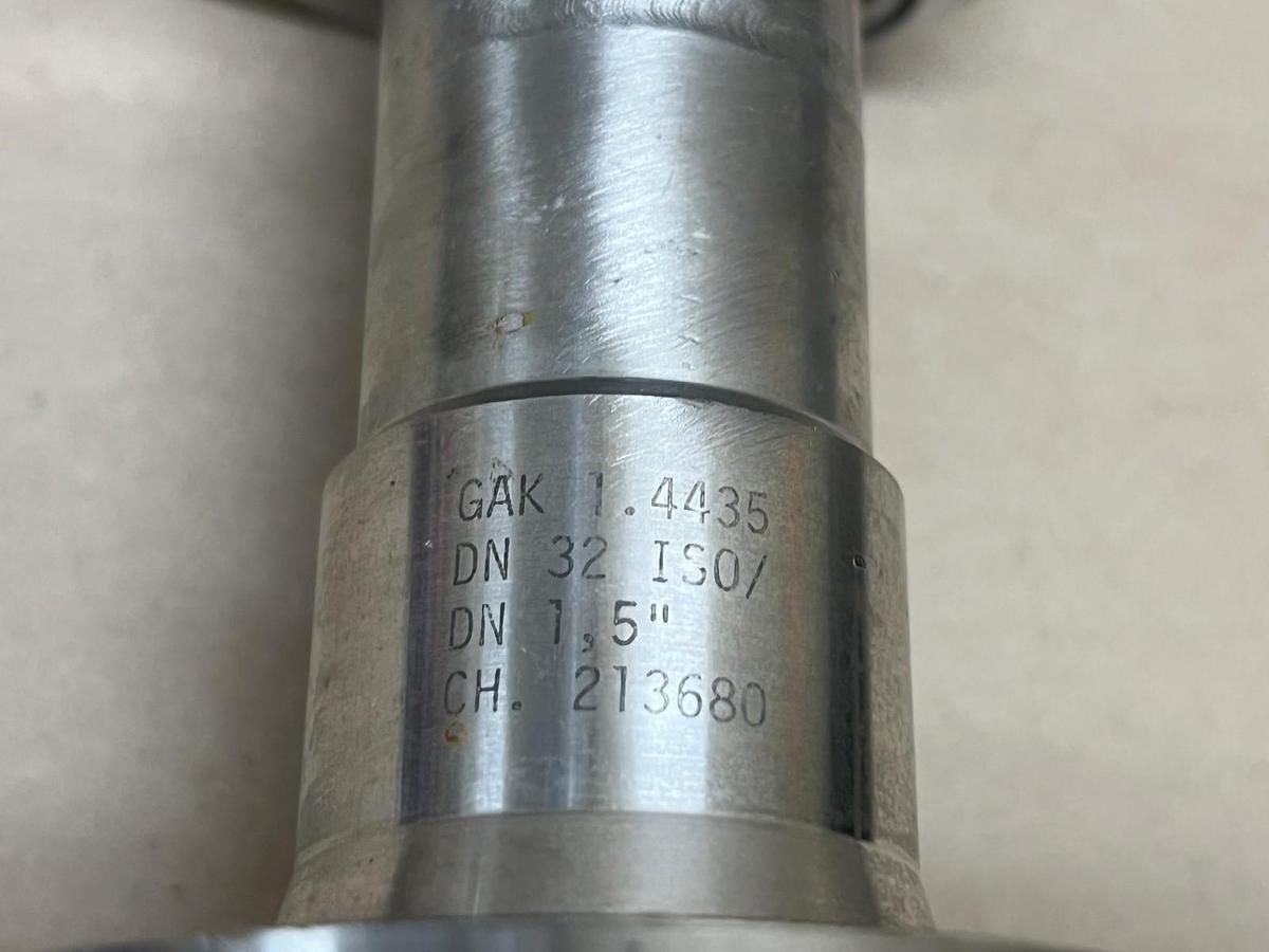 Used Pister DN32, PN40 SS High Pressure 2-Way Ball Valve Assembly