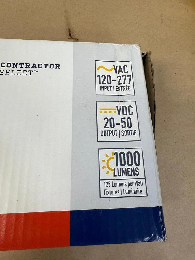 Used Lithonia Lighting LEM08 A , LED 8W Emergency Driver, Dual Flexible Conduit