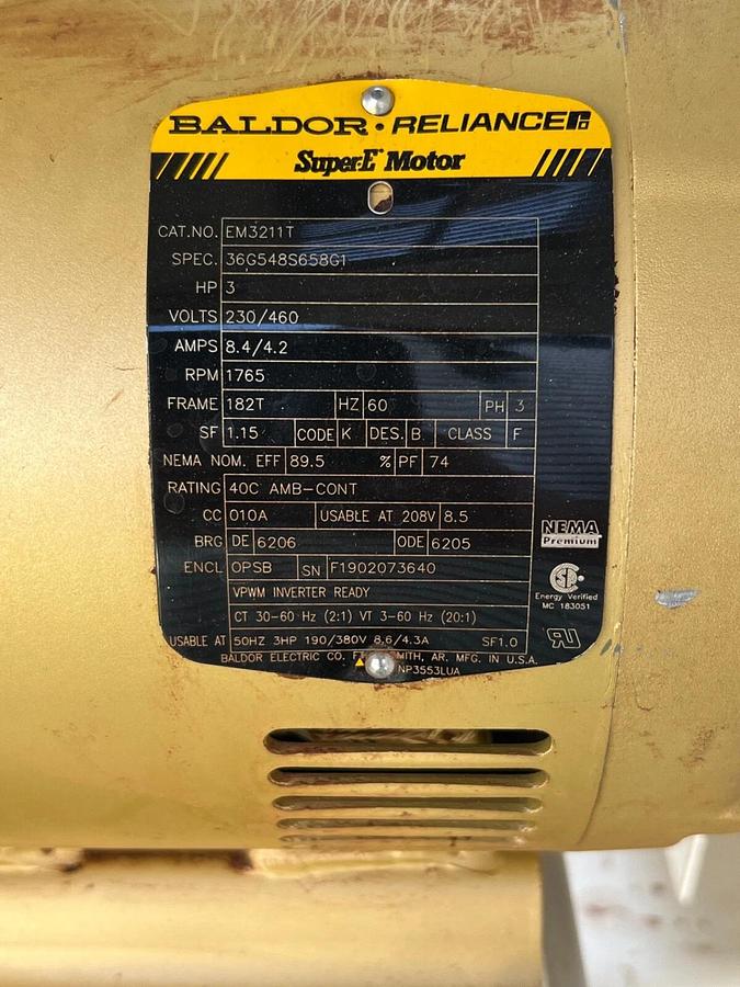 Used Taylor Products Model APV (2013) Prater Sifter, Pre-Inflator Tube, Dust Shroud