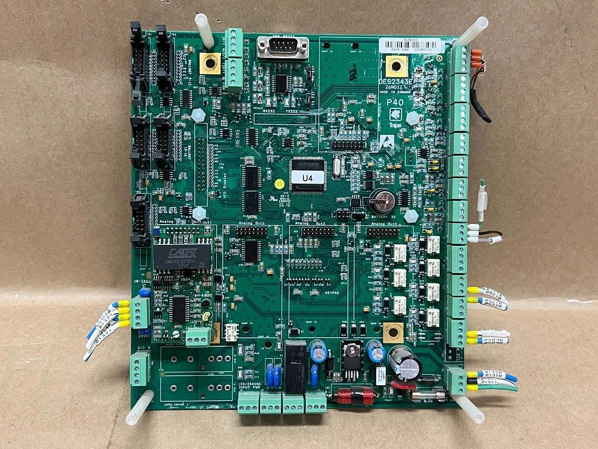 Used Aquafine 0ES2343E Master Controller Board, 931071 Membrane Keypad